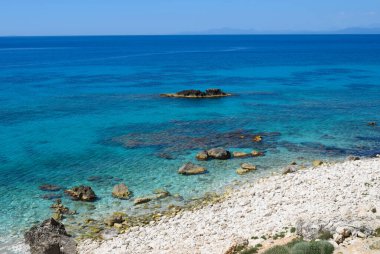Lefkada 'daki Tsoukalades Plajı
