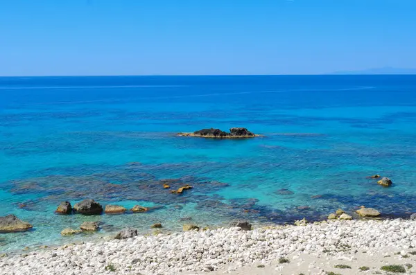 Tsoukalades Plajı Lefkada Yunanistan