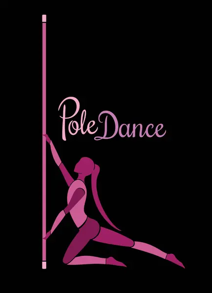 Direk dansçısının silueti.