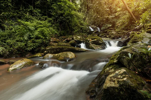 Der Sapan Wasserfall Namtok Sapan Ist Der Schönste Wasserfall Der — Stockfoto