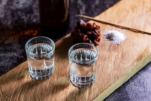 Riso Whisky Alcol Gradi Nel Bicchiere — Foto Stock