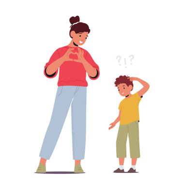 Genç Çocuk Anlayışlı Duygularla Mücadele Otizmin ortak bir belirtisi. Yüz ifadelerini ve sosyal hizmetleri okumakta zorluk çekmek karakterler için zor olabilir. Çizgi film İnsanları Vektör İllüstrasyonu