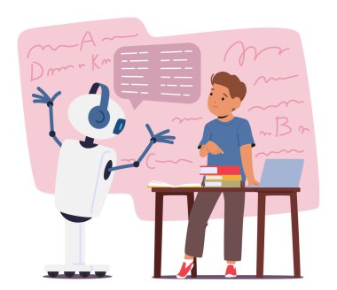 Chatbot çocuklara etkileşimli derslerde rehberlik eder, renkli görsellerle öğrenmeyi eğlenceli kılar ve etkinlikleri canlandırır. Kompleks Konuların Basitleştirilmesi, Merakı Destekliyor ve Keşfi Destekliyor