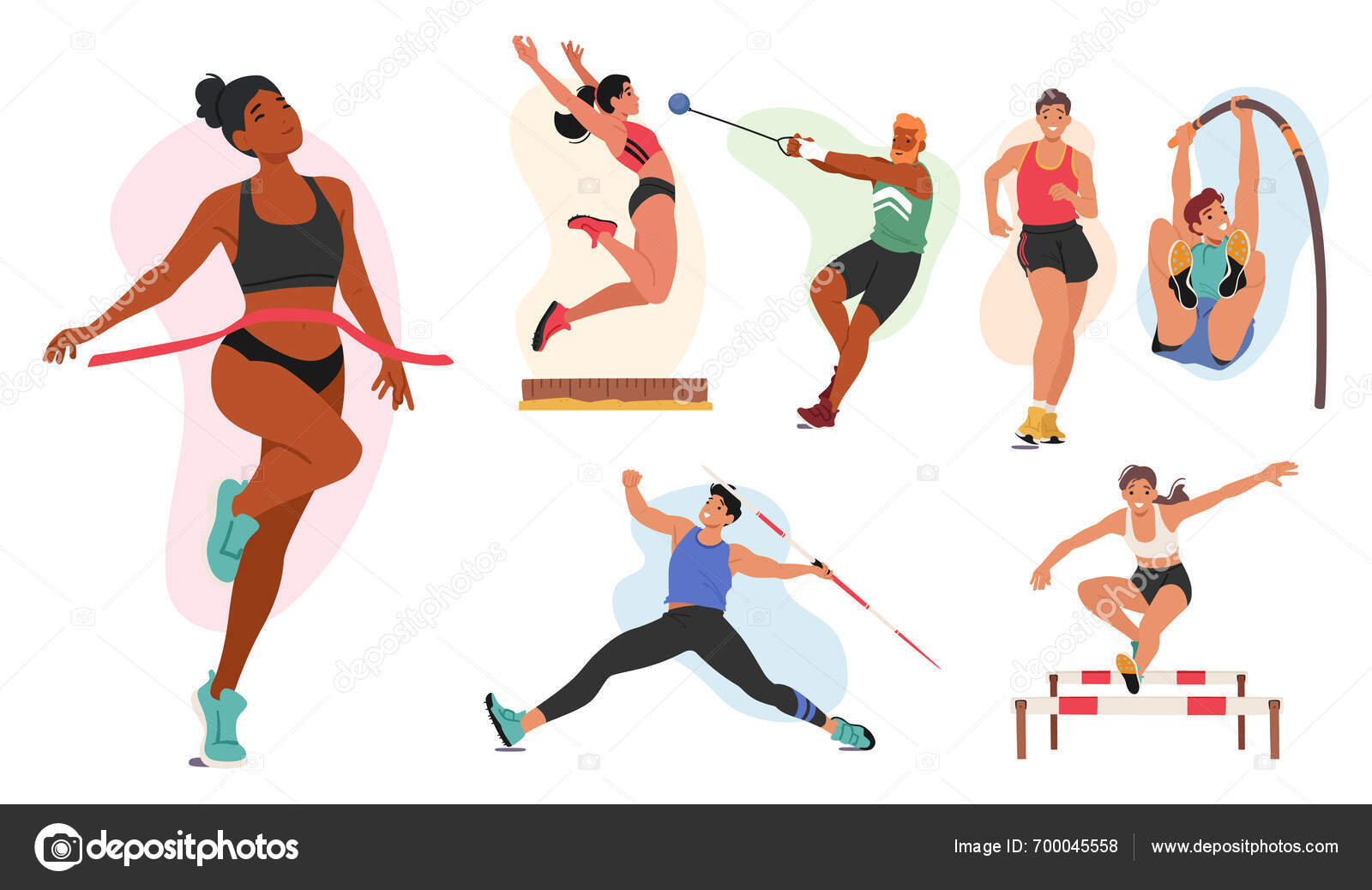 Imagens vetoriais de Homem lançando dardo | DepositPhotos, image size:1600x1038