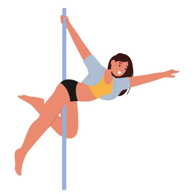 Cazip Polonyalı Canlı Dansçı Karakteri büyüleyici akışkanlığıyla zarif bir şekilde hareket ediyor nefes kesici dönüş ve zarif uzantısıyla dikkatleri üzerine çekiyor. Çizgi film İnsanları Vektör İllüstrasyonu