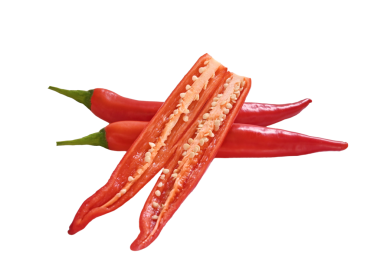 Ağaç. Şeffaf sağlık için taze acı biber..