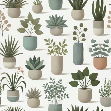 VECTOR 'daki Bohemian BOHO BOTANICAL. Vektör illüstrasyonu