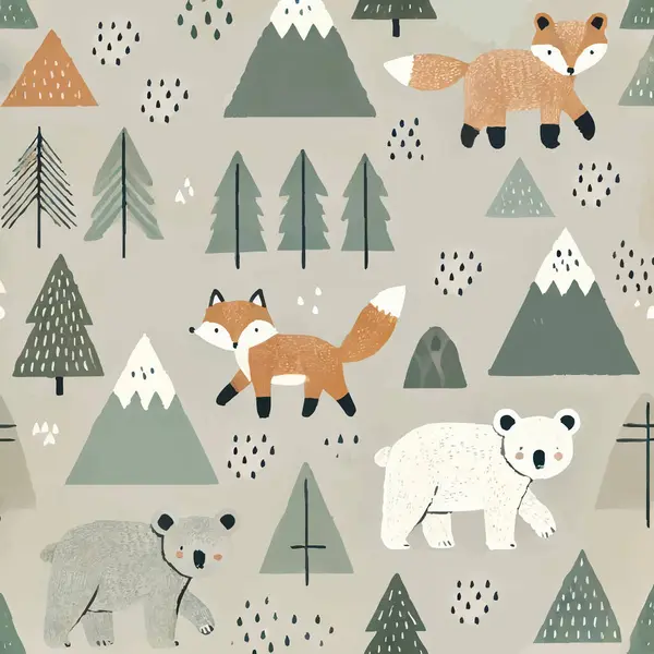 Vahşi Batı Hayvan Baskı Tasarımı Vektör. Vektör illüstrasyonu