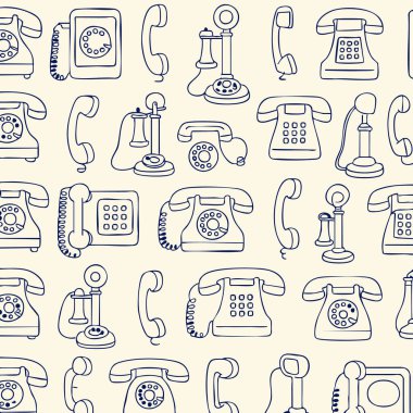 Telefon Karalama Yazdırma Tasarımı Vektörde. Vektör illüstrasyonu