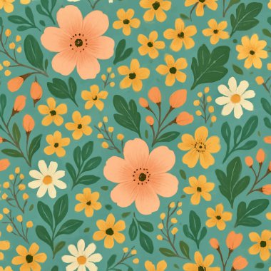 Güzel Blossom Yazdırma Tasarımı Vektörde. Vektör illüstrasyonu