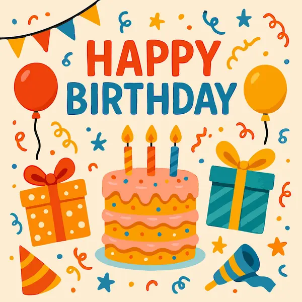 Vector 'da Büyük Mutlu Yıllar Yazdırma Tasarımı. Vektör illüstrasyonu