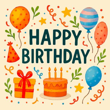 Mutlu Yıllar Vektör Yazdırma Tasarımı. Vektör illüstrasyonu