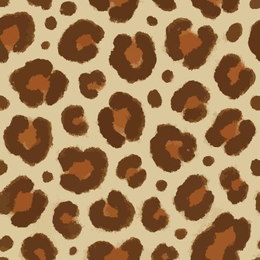 Hayvan Baskısı Siyah Çita Jaguar desenli Safari Cilt Kürkü Moda Yazdırma Tasarımı Vektör. Vektör illüstrasyonu