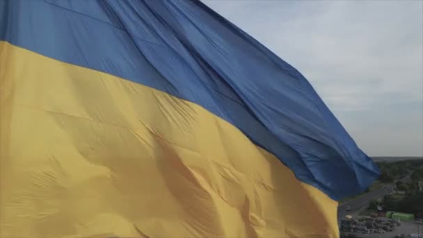 Görüntüler Ukrayna Nın Çözünürlüğündeki Bayrağını Gösteriyor — Stok video