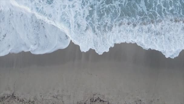 Цьому Знімку Показано Повітряний Вид Море Біля Берега Роздільною Здатністю — стокове відео