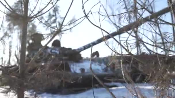 Stock Video Shows Destroyed Russian Military Equipment War Ukraine — Vídeo de stock