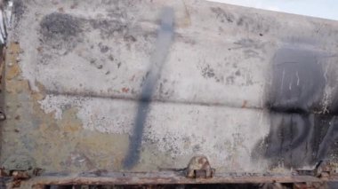 This stock video shows destroyed russian military equipment during the war in Ukraine.