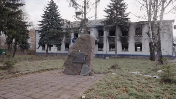 Video Ukrayna Daki Savaş Sırasında Ağır Çekimde Yok Olan Bir — Stok video