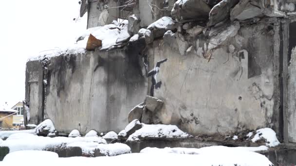 Video Borodyanka Ukrayna Daki Banksy Graffiti Gösteriyor — Stok video