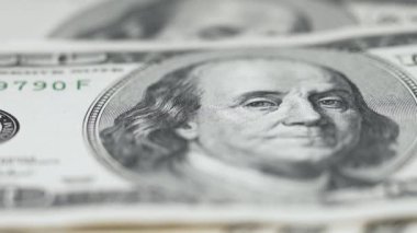100 dolarlık banknotlar - ABD para birimi, yavaş çekim