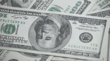 100 dolarlık banknotlar - ABD para birimi, yavaş çekim