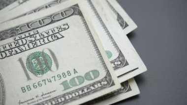 100 dolarlık banknotlar - ABD para birimi, yavaş çekim