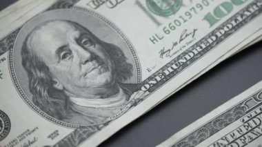 100 dolarlık banknotlar - ABD para birimi, yavaş çekim