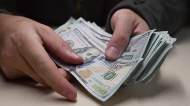 100 dolarlık banknotlar - ABD para birimi, yavaş çekim