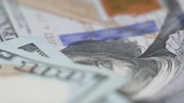 100 dolarlık banknotlar - ABD para birimi, yavaş çekim