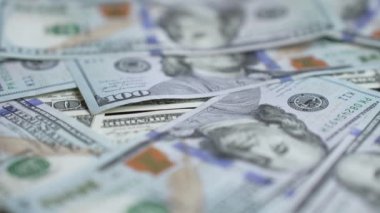 100 dolarlık banknotlar - ABD para birimi, yavaş çekim