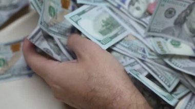 100 dolarlık banknotlar - ABD para birimi, yavaş çekim