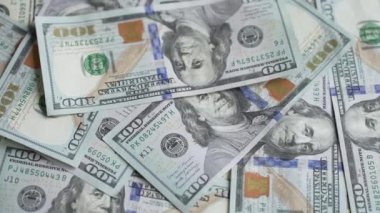 100 dolarlık banknotlar - ABD para birimi, yavaş çekim