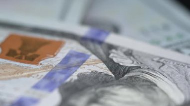 100 dolarlık banknotlar - ABD para birimi, yavaş çekim