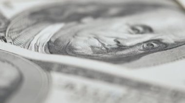 100 dolarlık banknotlar - ABD para birimi, yavaş çekim
