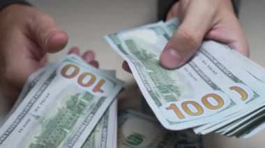 100 dolarlık banknotlar - ABD para birimi, yavaş çekim