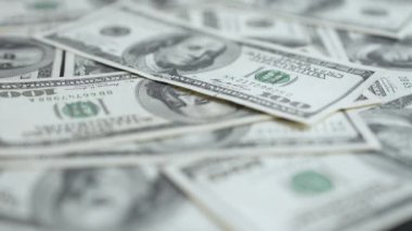 100 dolarlık banknotlar - ABD para birimi, yavaş çekim