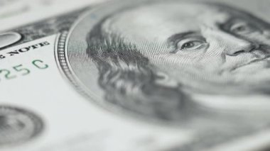 100 dolarlık banknotlar - ABD para birimi, yavaş çekim