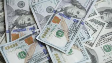 100 dolarlık banknotlar - ABD para birimi, yavaş çekim