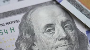 100 dolarlık banknotlar - ABD para birimi, yavaş çekim