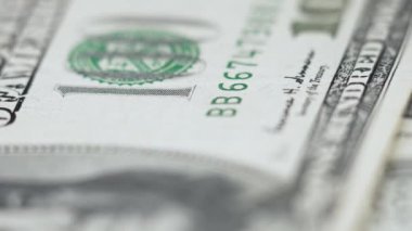100 dolarlık banknotlar - ABD para birimi, yavaş çekim