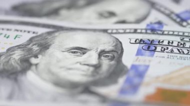 100 dolarlık banknotlar - ABD para birimi, yavaş çekim