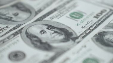 100 dolarlık banknotlar - ABD para birimi, yavaş çekim