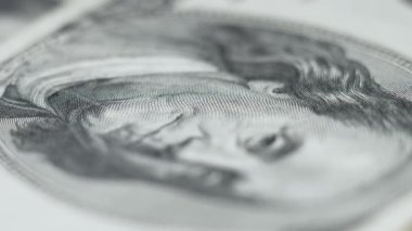 100 dolarlık banknotlar - ABD para birimi, yavaş çekim