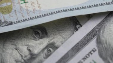 100 dolarlık banknotlar - ABD para birimi, yavaş çekim