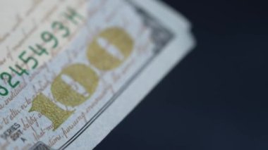 100 dolarlık banknotlar - ABD para birimi, yavaş çekim