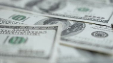 100 dolarlık banknotlar - ABD para birimi, yavaş çekim