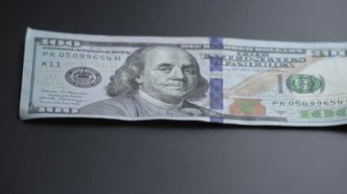 100 dolarlık banknotlar - ABD para birimi, yavaş çekim