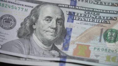 Amerikan para biriminin yavaş çekim videosu - dolar