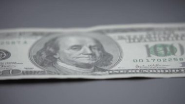 Amerikan para biriminin yavaş çekim videosu - dolar