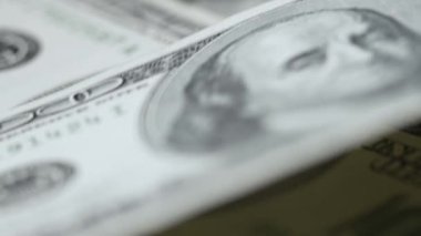 Amerikan para biriminin yavaş çekim videosu - dolar